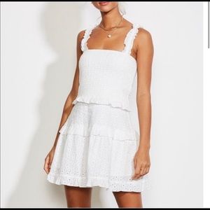 NWT Ali & Jay white eyelet mini dress